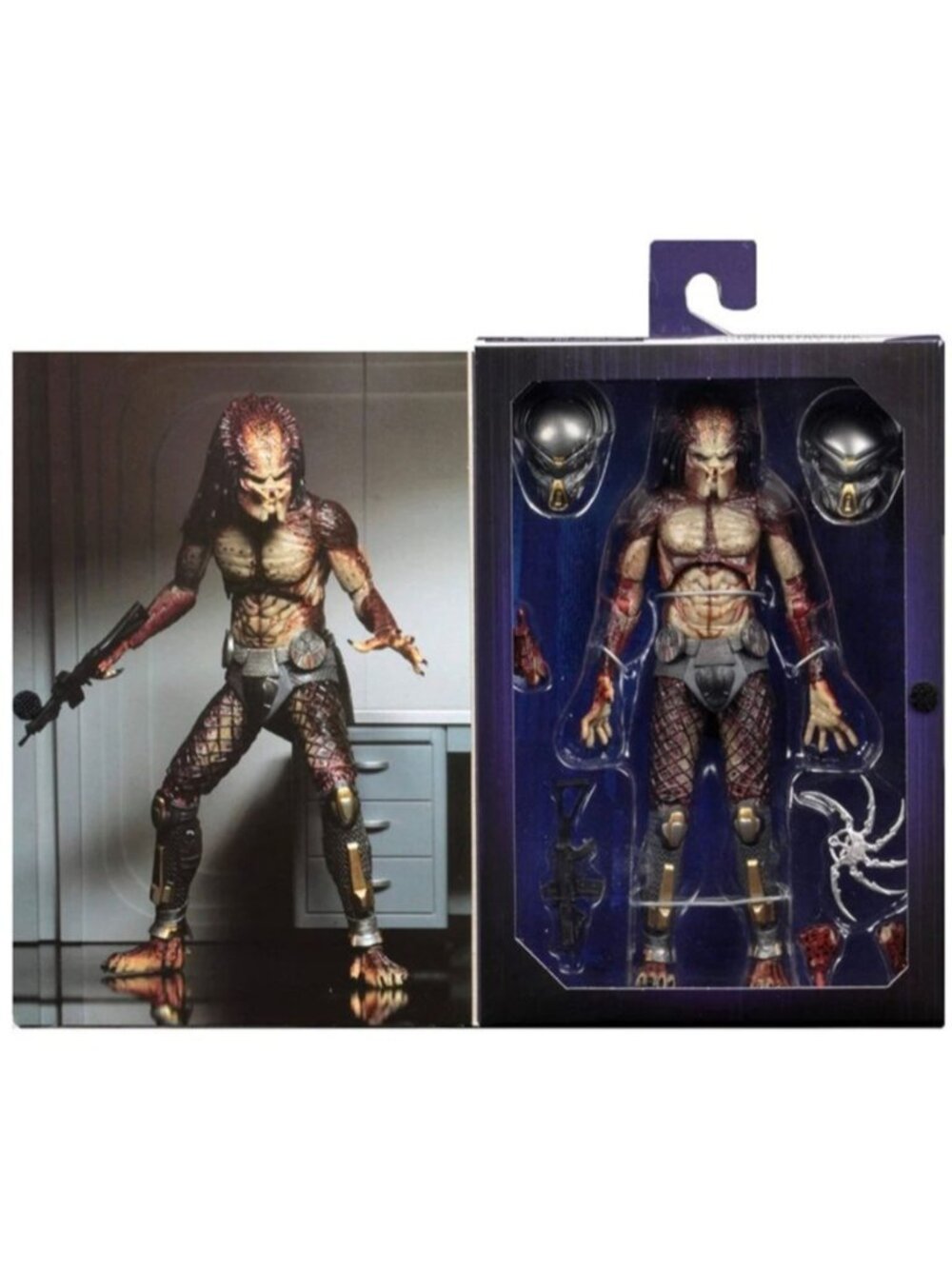 Lab Escape Fugitive Predator 7" Ultimate Action Figure LED Light up Mask NECA 17
